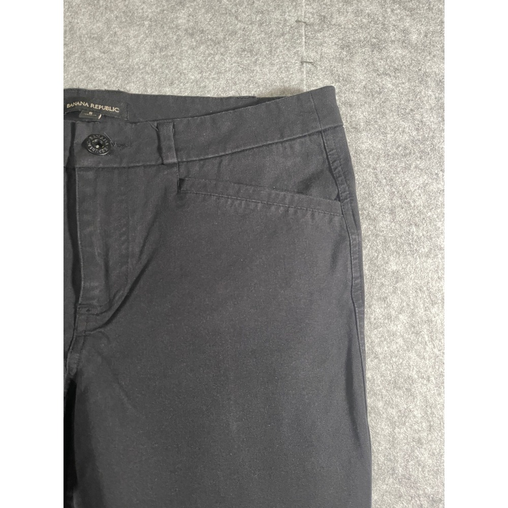 Banana Republic Womens Black Chino Stretch Pants Size 8 NLC2022C(S23) - Picture 2 of 13